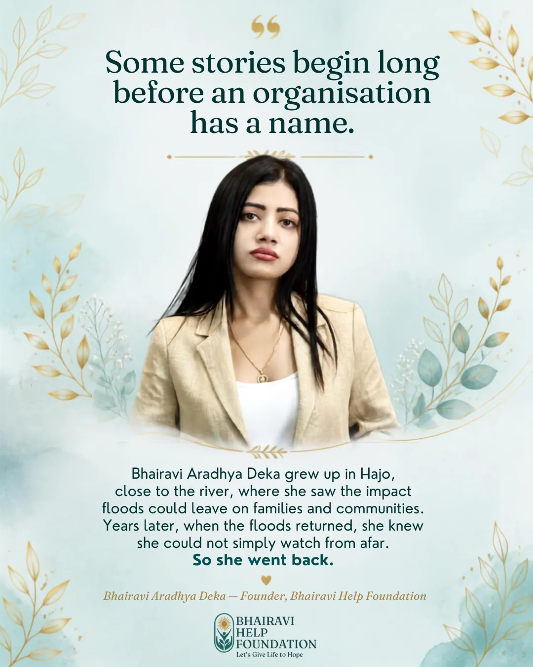 Bhairavi Help Foundation story slide 2